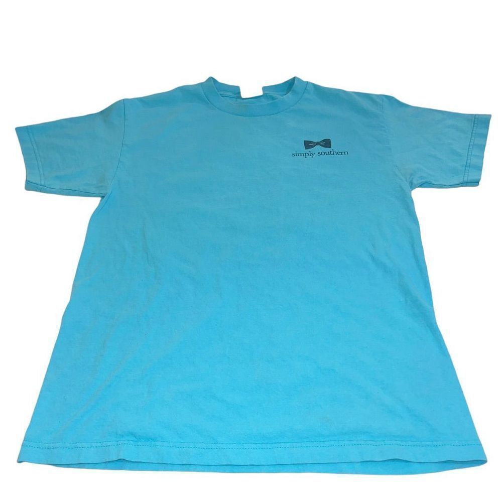 Simply Southern Light Blue SC Flood T-Shirt - Size Large?‎